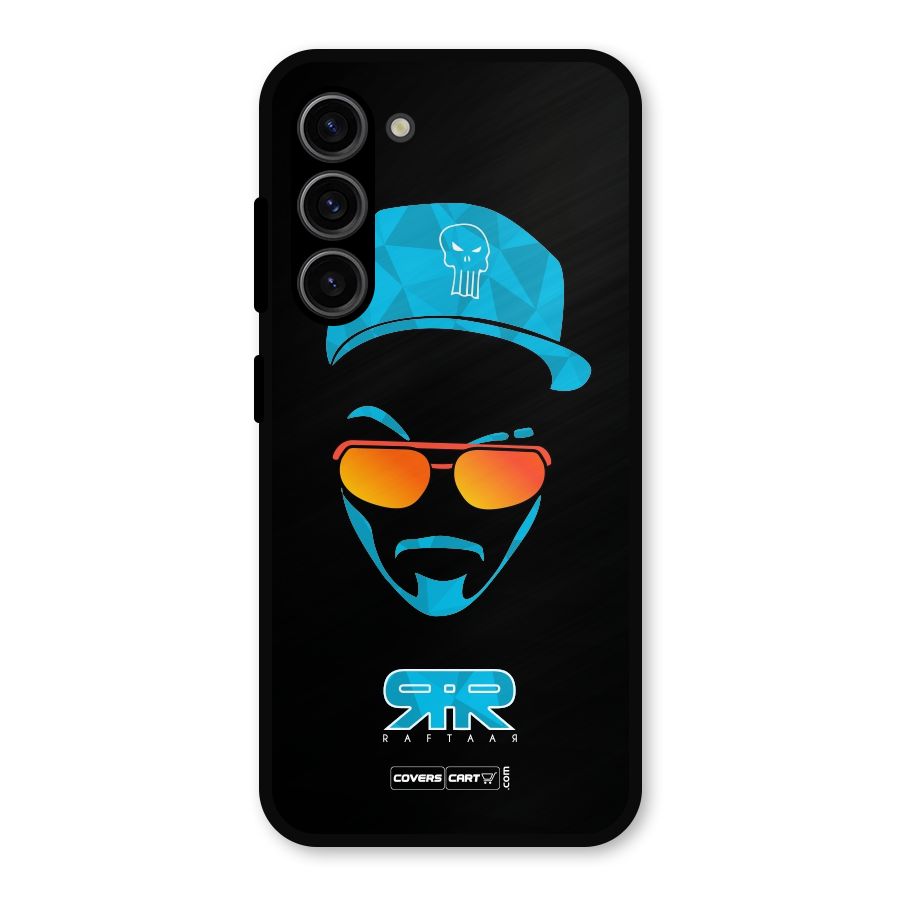 Raftaar Black and Blue Metal Back Case for Galaxy S23