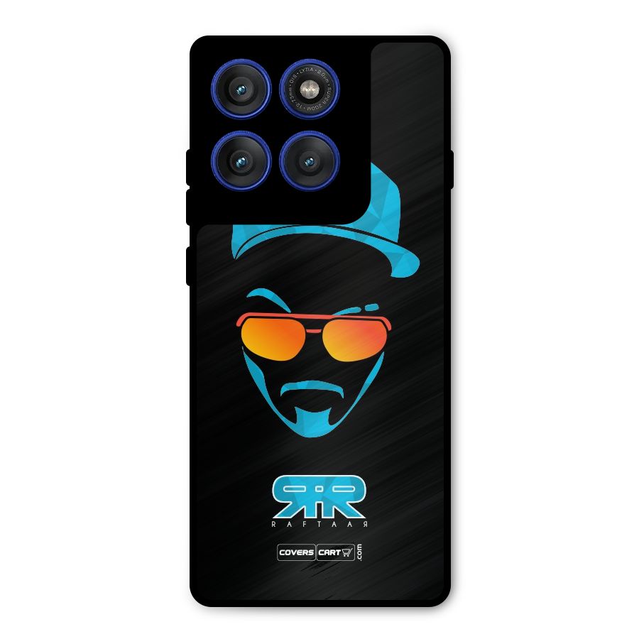Raftaar Black and Blue Metal Back Case for Motorola Edge 60 Pro
