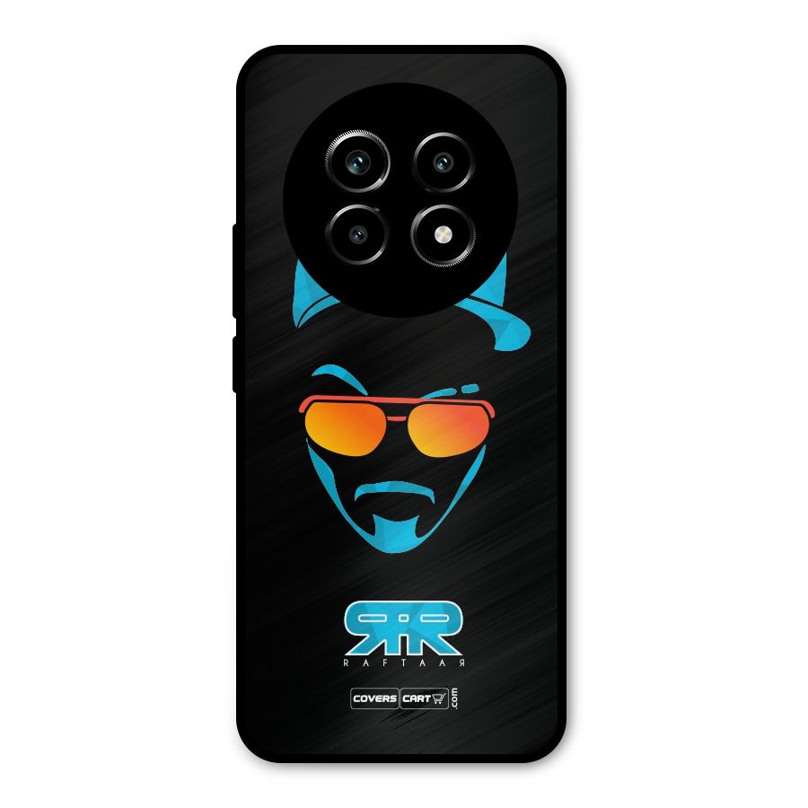 Raftaar Black and Blue Metal Back Case for Realme 13 Pro