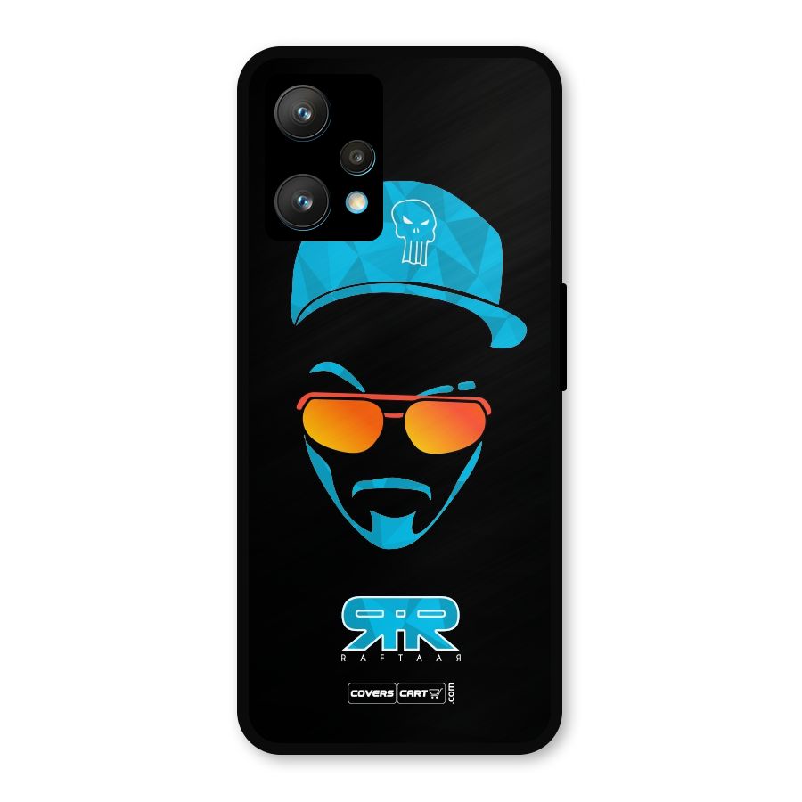 Raftaar Black and Blue Metal Back Case for Realme 9 Pro Plus 5G