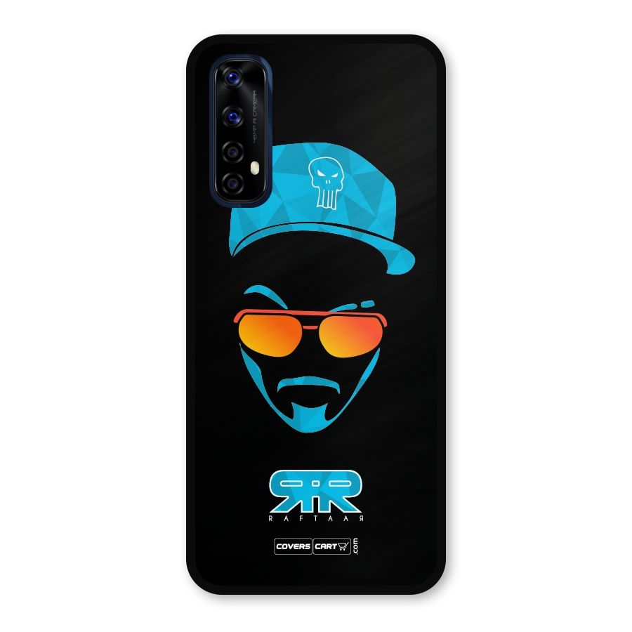 Raftaar Black and Blue Metal Back Case for Realme Narzo 20 Pro