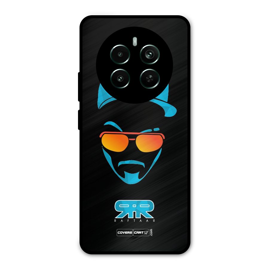 Raftaar Black and Blue Metal Back Case for Realme Narzo 70 Pro