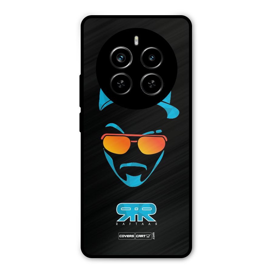 Raftaar Black and Blue Metal Back Case for Realme P1 Pro