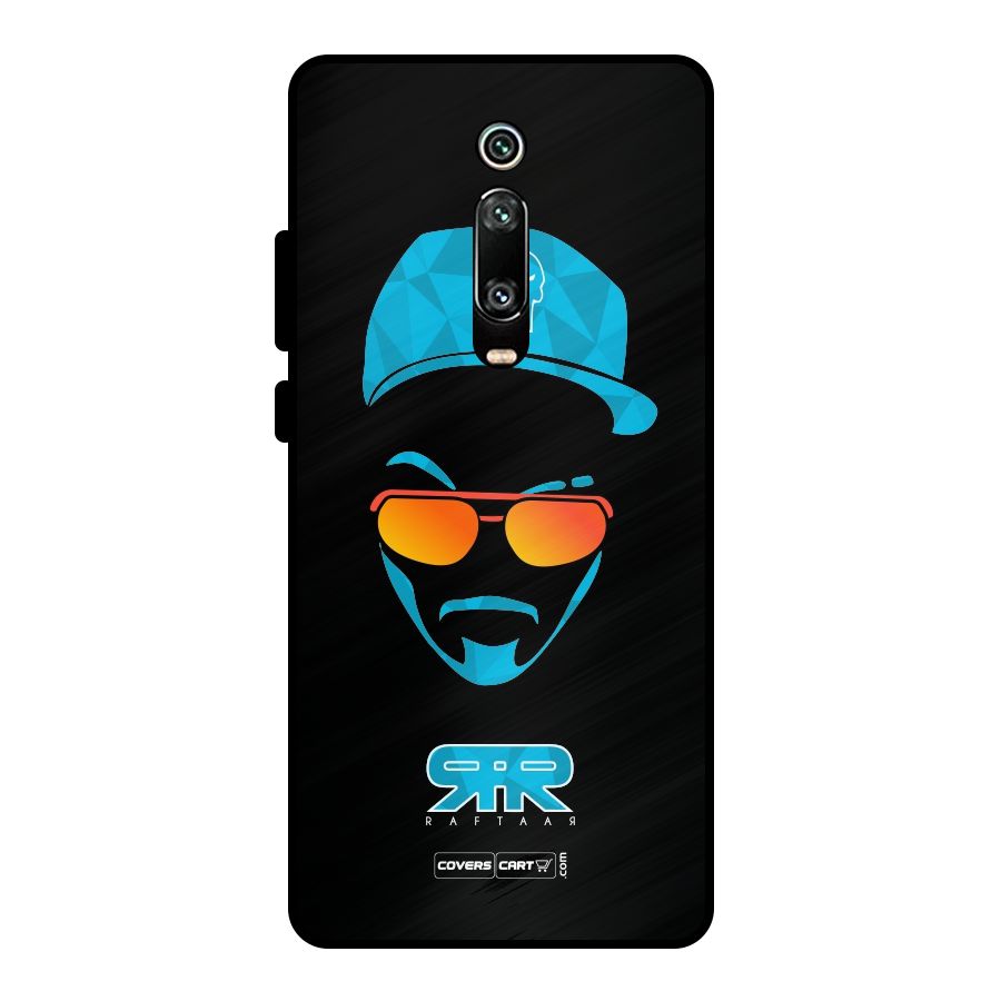 Raftaar Black and Blue Metal Back Case for Redmi K20 Pro