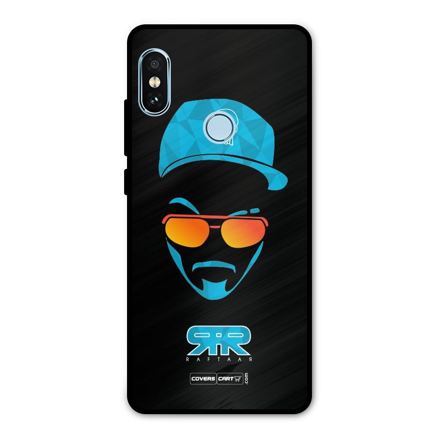 Raftaar Black and Blue Metal Back Case for Redmi Note 5 Pro