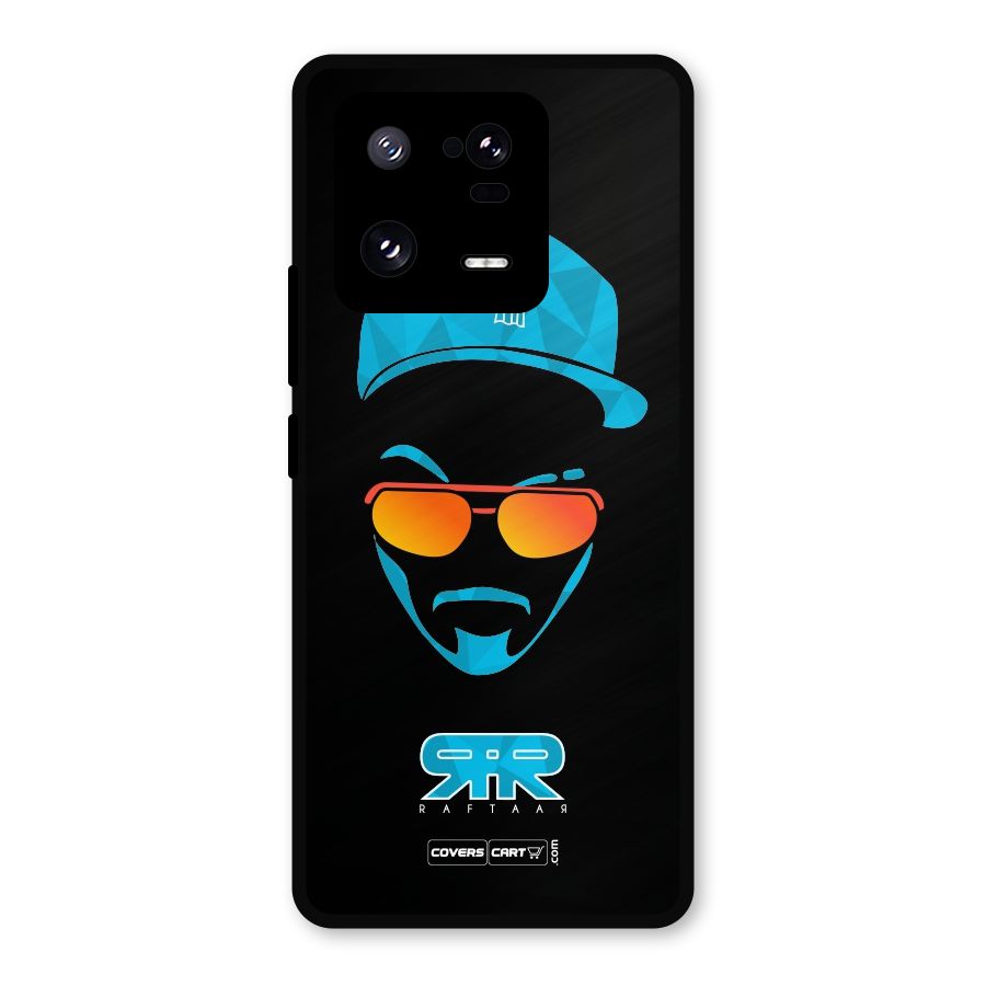 Raftaar Black and Blue Metal Back Case for Xiaomi 13 Pro