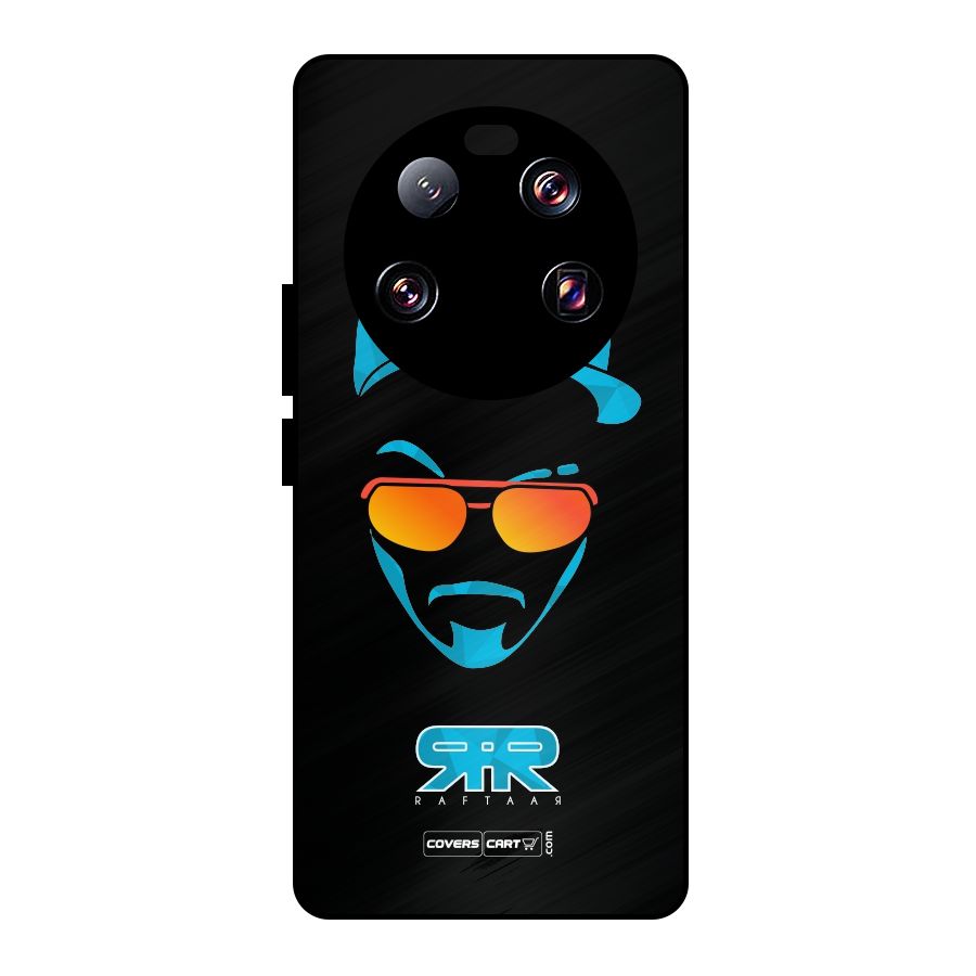 Raftaar Black and Blue Metal Back Case for Xiaomi 13 Ultra