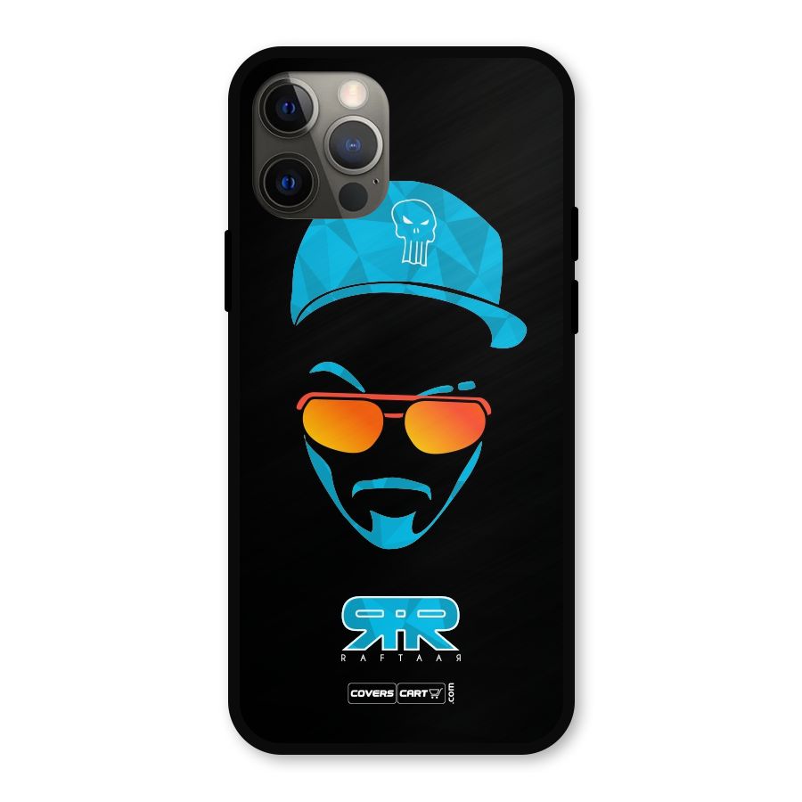 Raftaar Black and Blue Metal Back Case for iPhone 12 Pro