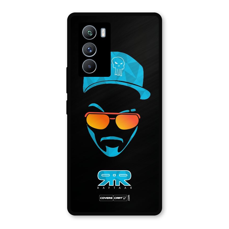 Raftaar Black and Blue Metal Back Case for iQOO 9 SE