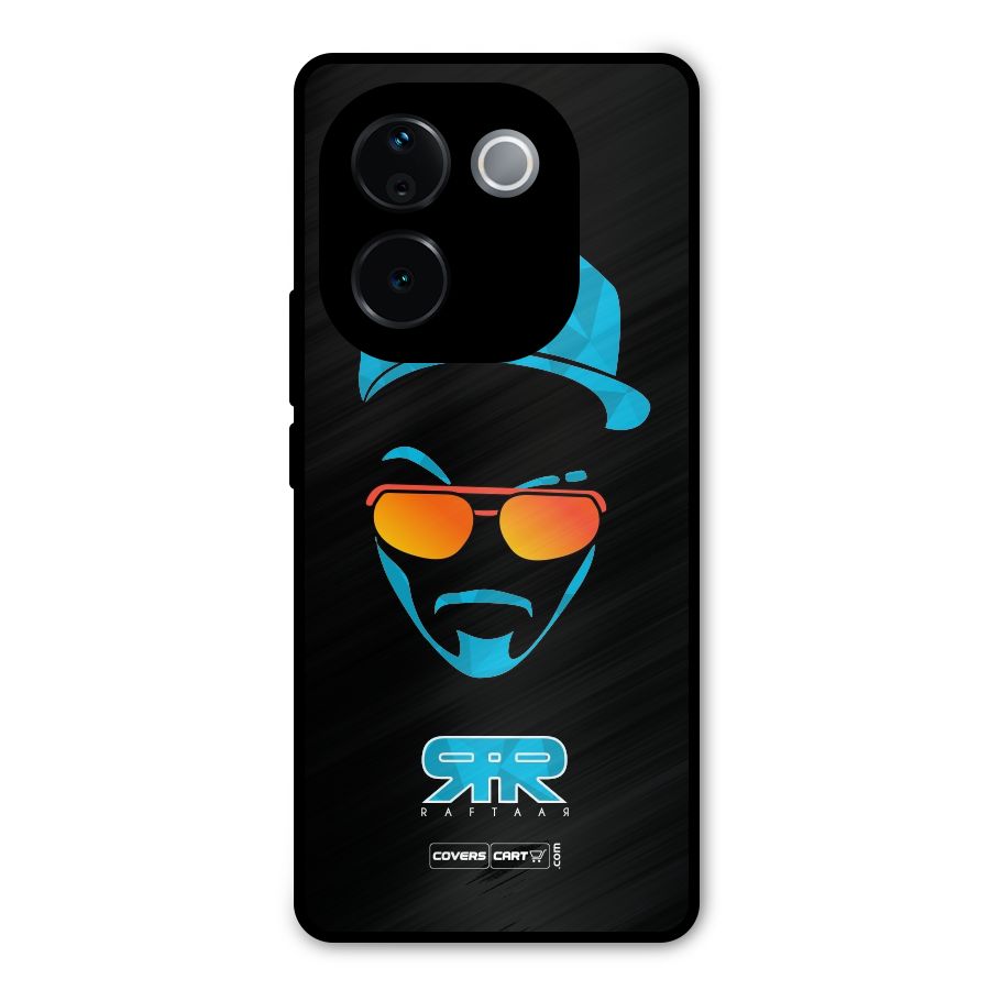 Raftaar Black and Blue Metal Back Case for iQOO Z9s Pro
