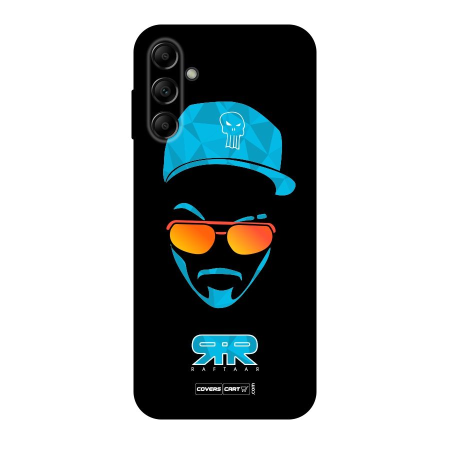 Raftaar Black and Blue Original Polycarbonate Back Case for Galaxy A14 5G