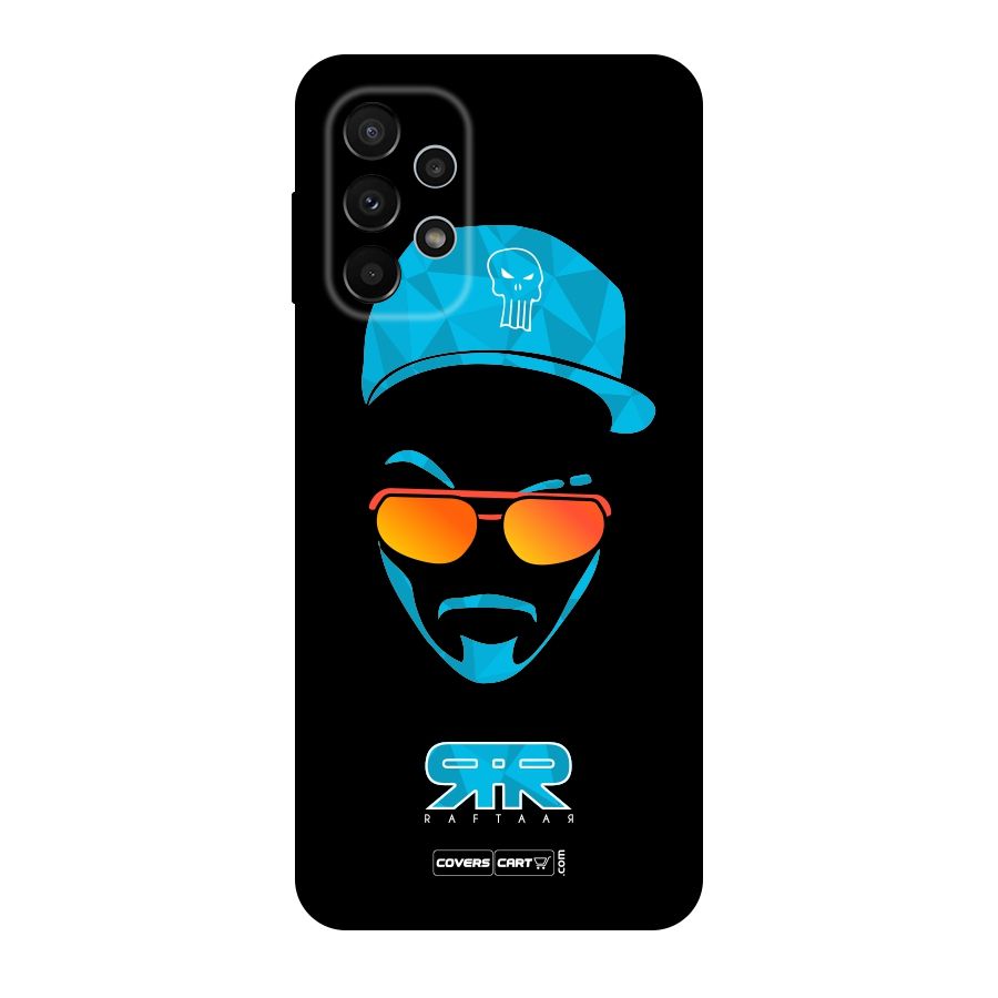 Raftaar Black and Blue Original Polycarbonate Back Case for Galaxy A23