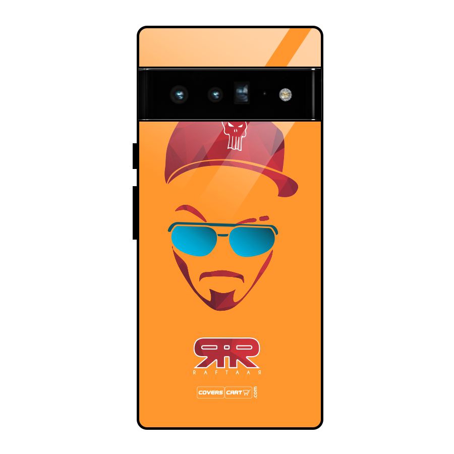 Raftaar Orange Glass Back Case for Google Pixel 6 Pro