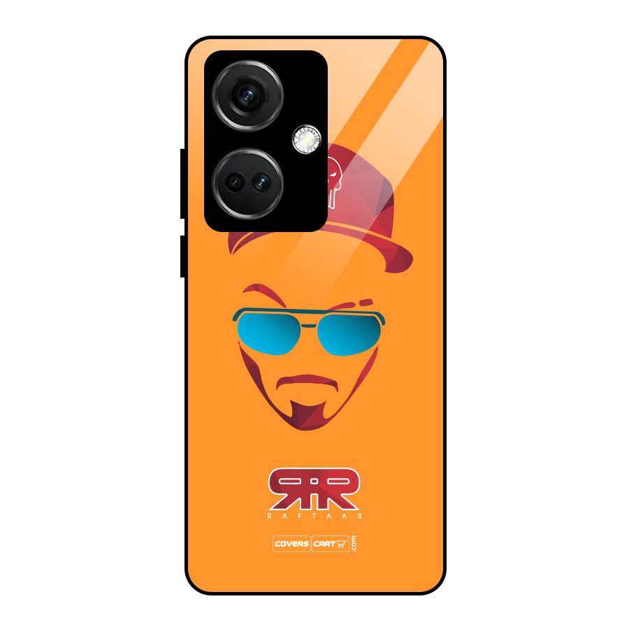 Raftaar Orange Glass Back Case for OnePlus Nord CE 3 5G