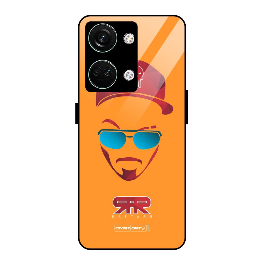 Raftaar Orange Glass Back Case for Oneplus Nord 3