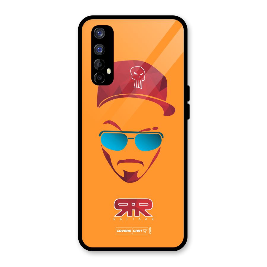 Raftaar Orange Glass Back Case for Realme 7