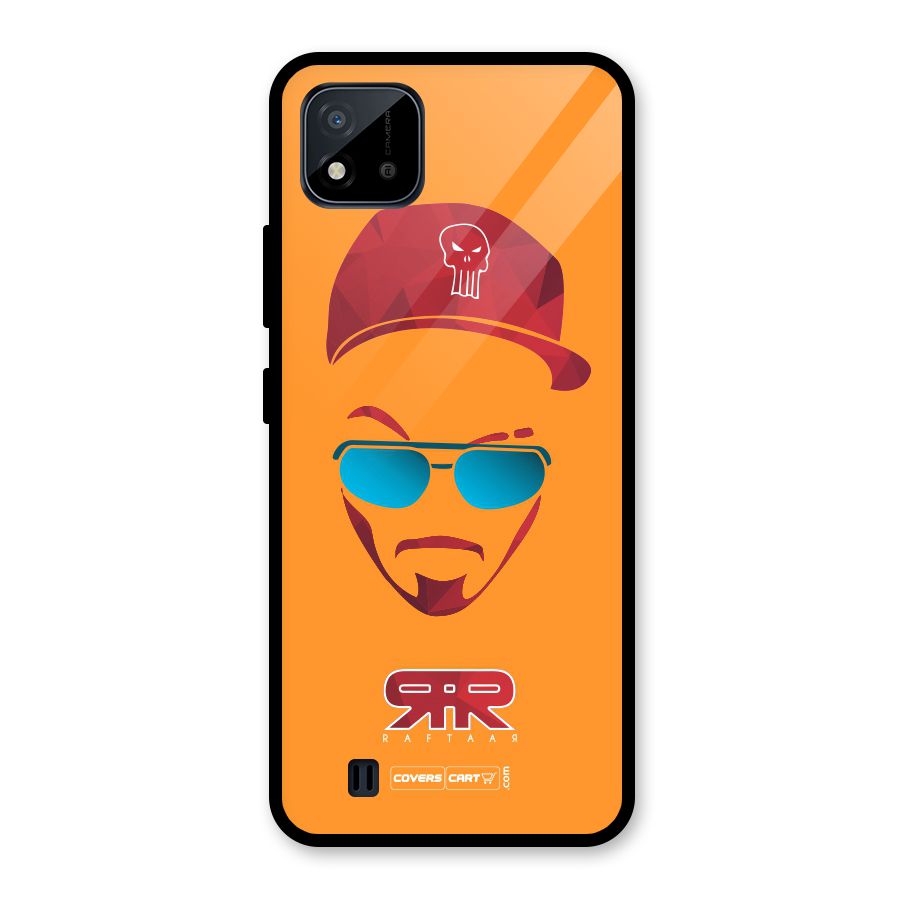 Raftaar Orange Glass Back Case for Realme C11 2021