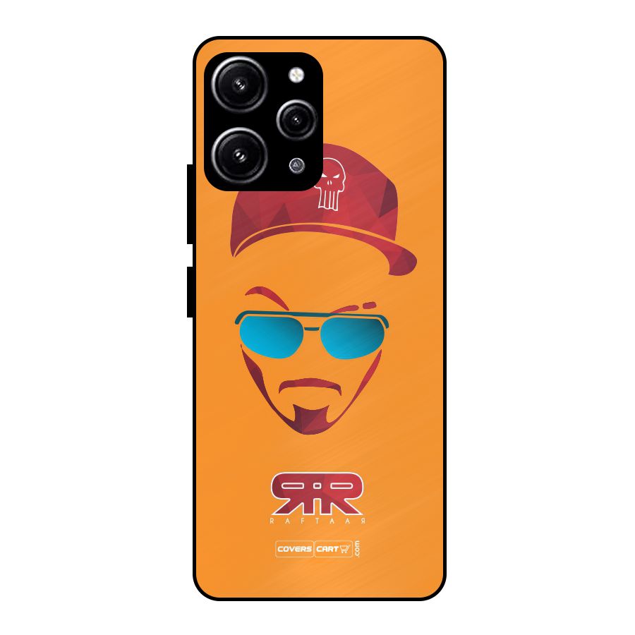 Raftaar Orange Glass Back Case for Redmi 12 4G