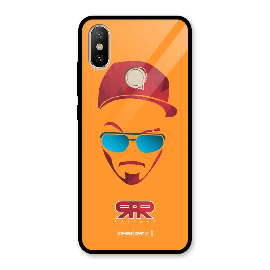 Raftaar Orange Glass Back Case for Redmi A2