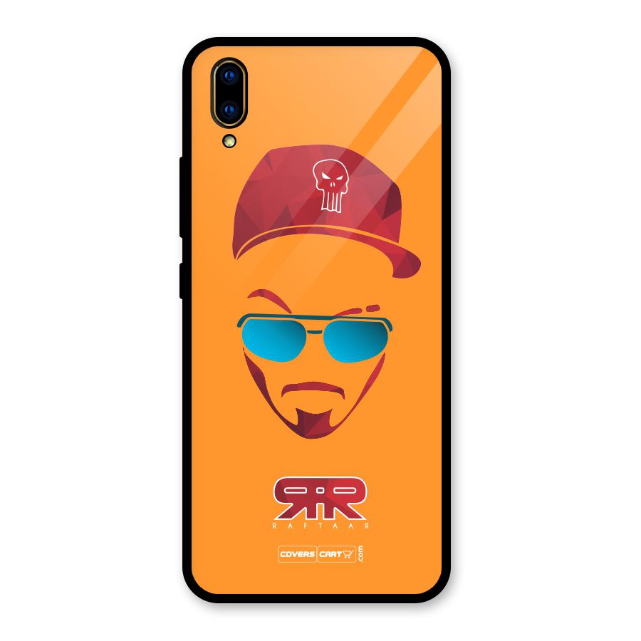 Raftaar Orange Glass Back Case for Vivo V11 Pro
