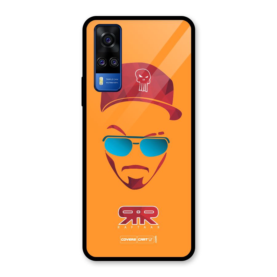 Raftaar Orange Glass Back Case for Vivo Y31
