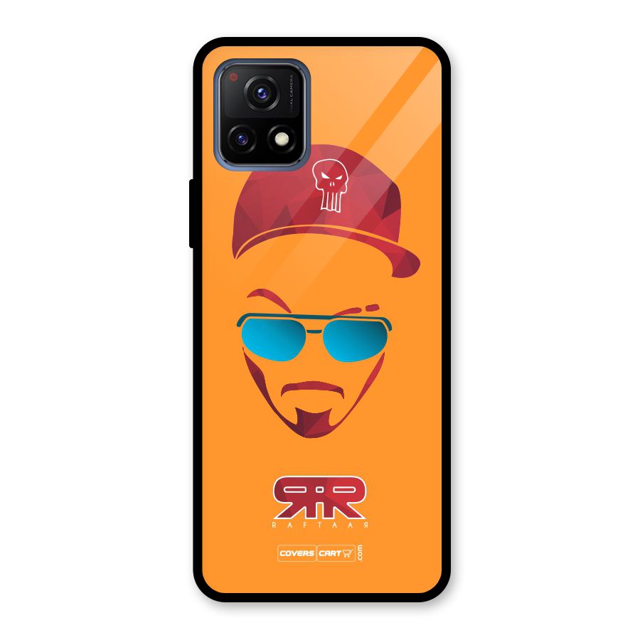 Raftaar Orange Glass Back Case for Vivo Y72 5G