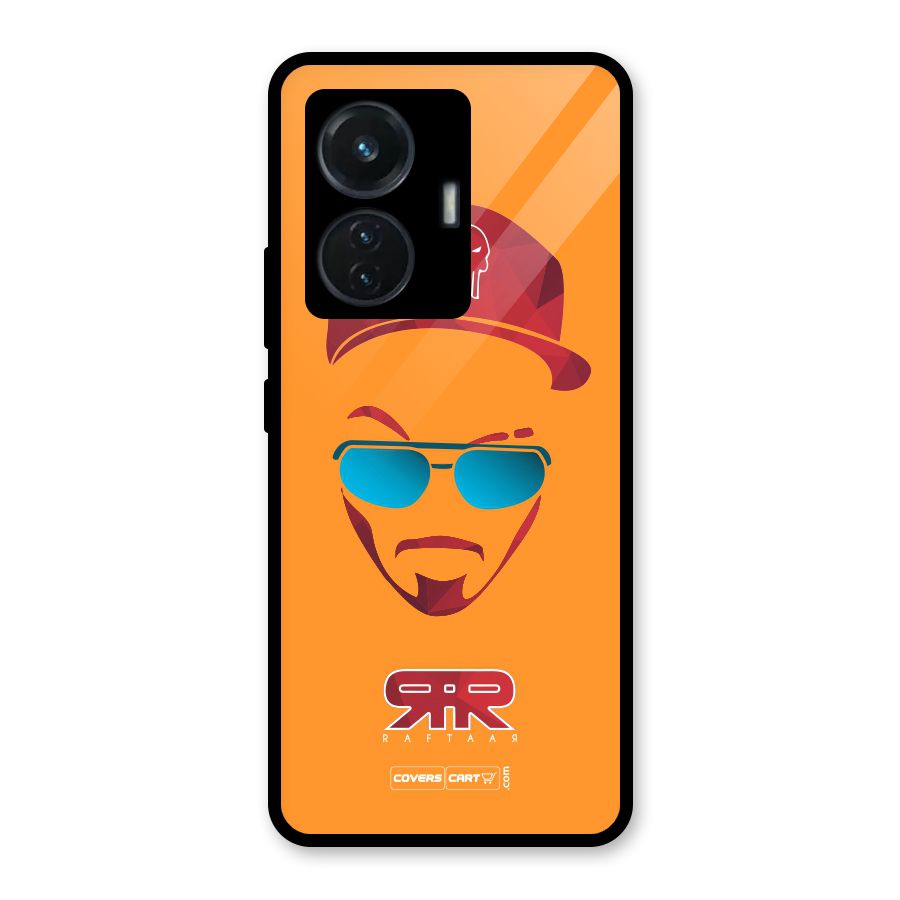 Raftaar Orange Glass Back Case for iQOO Z6 44W