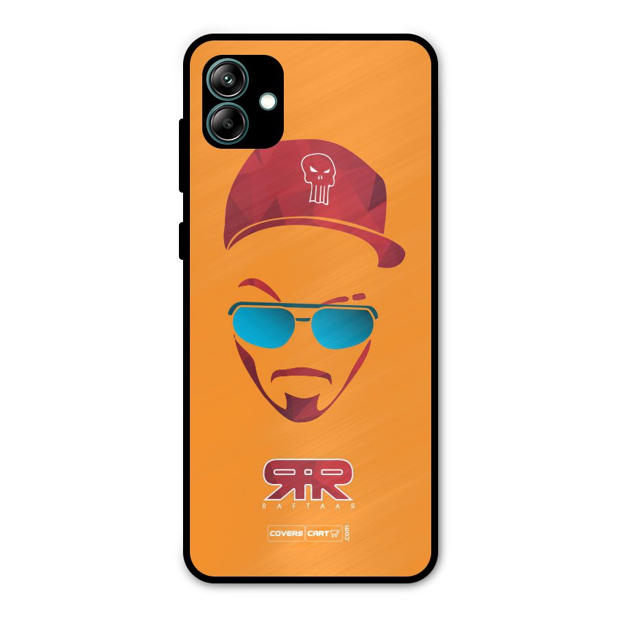 Raftaar Orange Metal Back Case for Galaxy A04