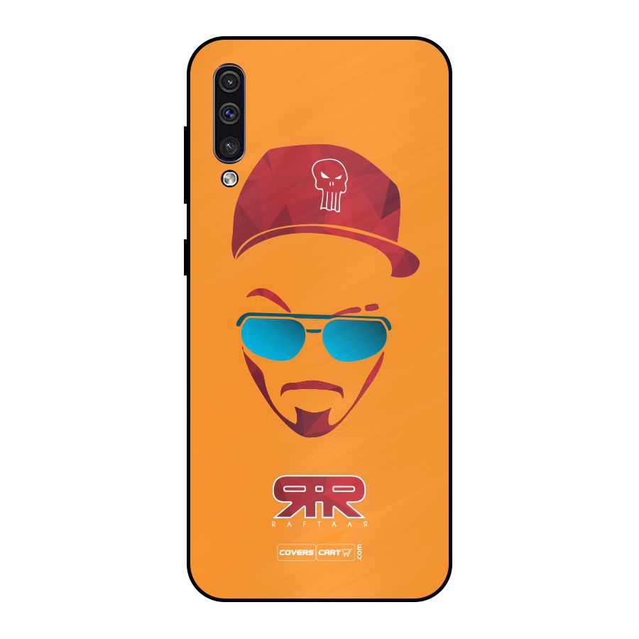 Raftaar Orange Metal Back Case for Galaxy A30s