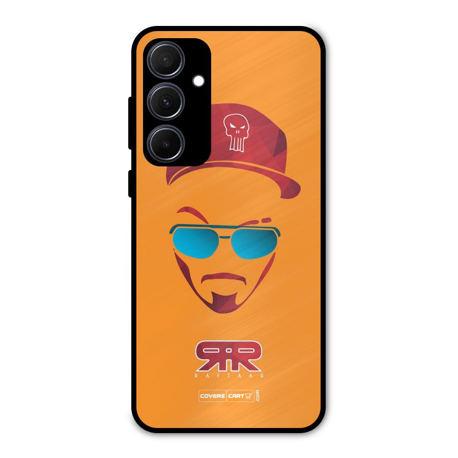 Raftaar Orange Metal Back Case for Galaxy A35