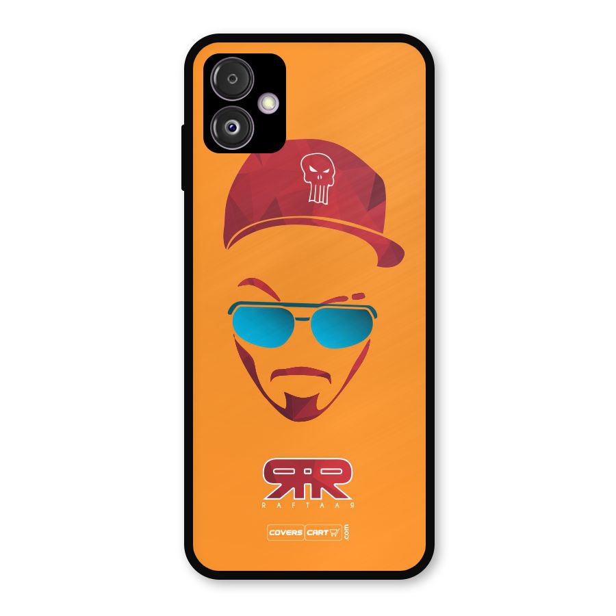 Raftaar Orange Metal Back Case for Galaxy F14