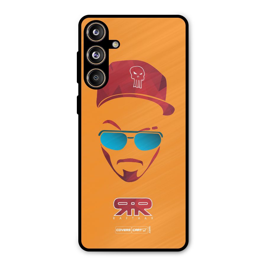 Raftaar Orange Metal Back Case for Galaxy F55