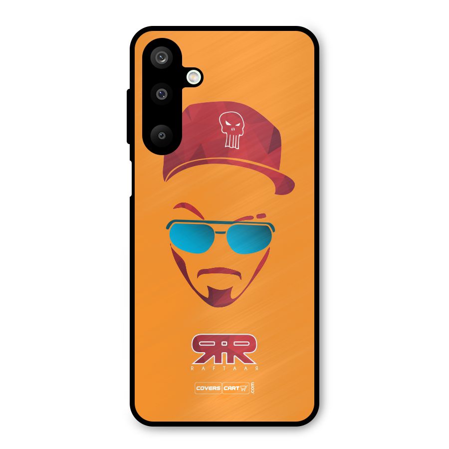 Raftaar Orange Metal Back Case for Galaxy M16