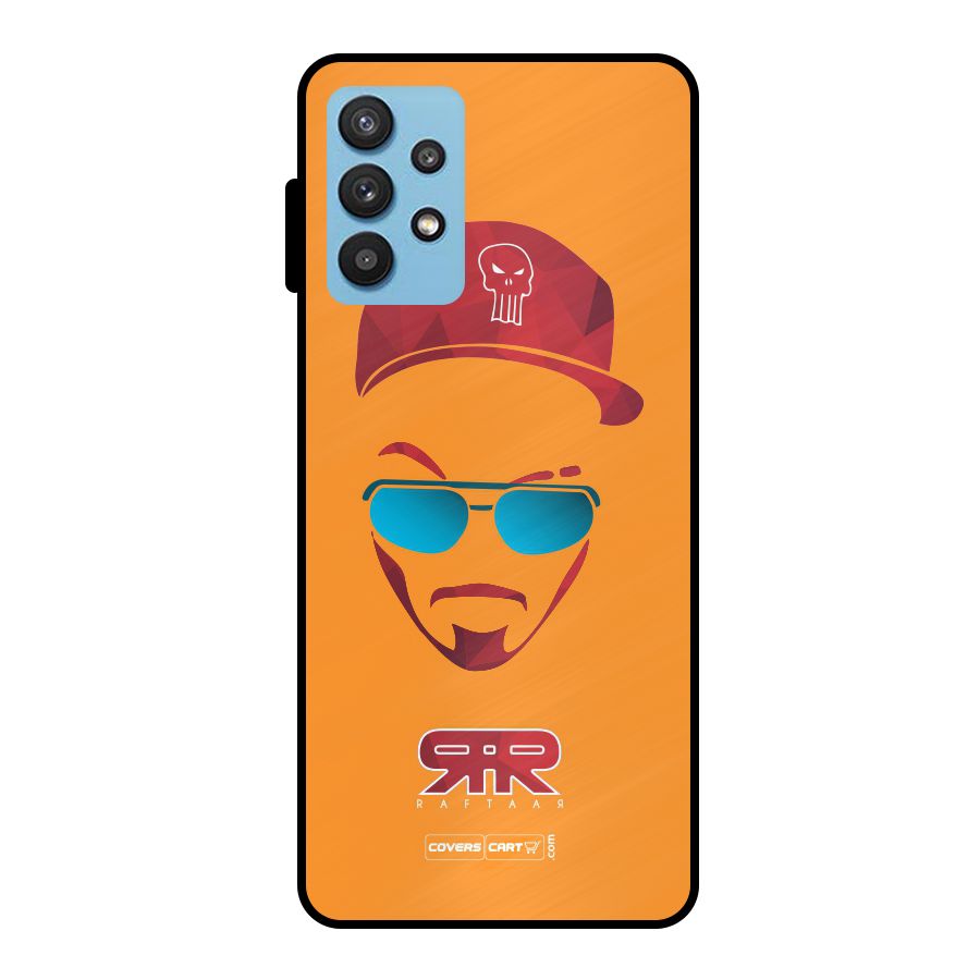 Raftaar Orange Metal Back Case for Galaxy M32 5G