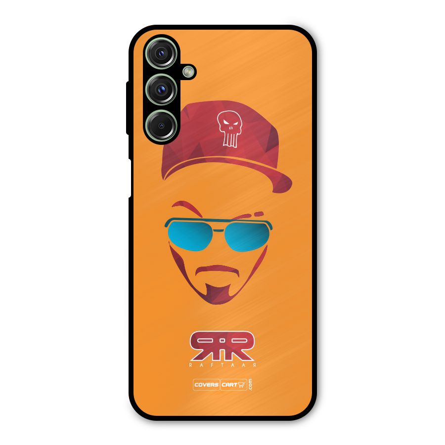 Raftaar Orange Metal Back Case for Galaxy M34