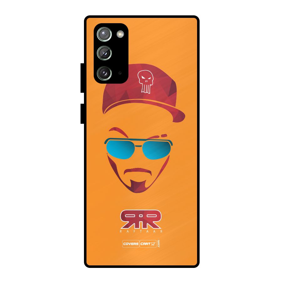 Raftaar Orange Metal Back Case for Galaxy Note 20