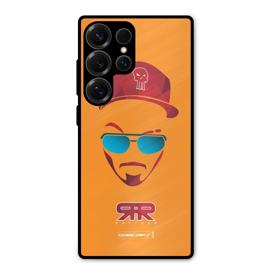 Raftaar Orange Metal Back Case for Galaxy S25 Ultra