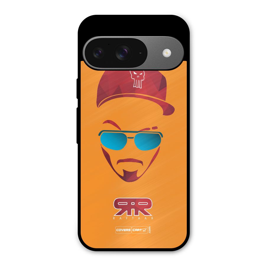Raftaar Orange Metal Back Case for Google Pixel 9