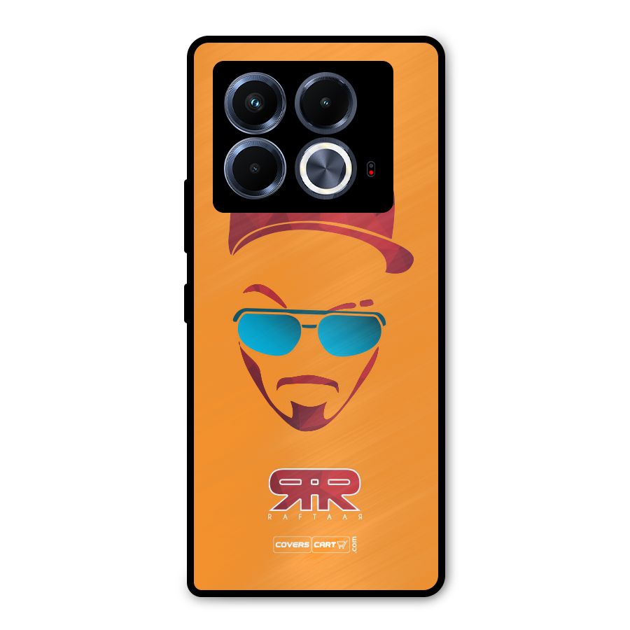 Raftaar Orange Metal Back Case for Infinix Note 40 5G