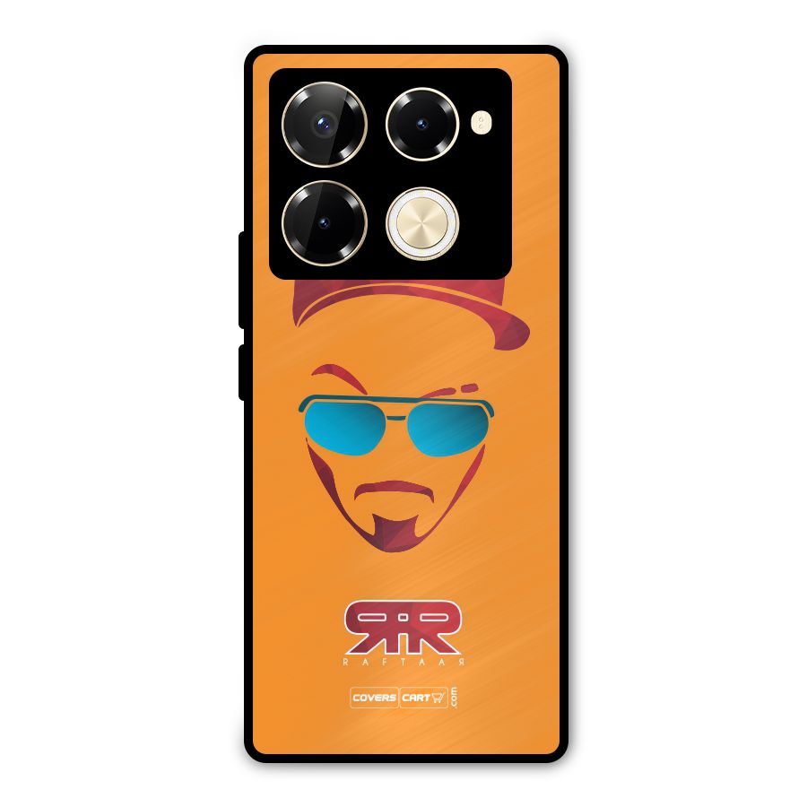 Raftaar Orange Metal Back Case for Infinix Note 40 Pro