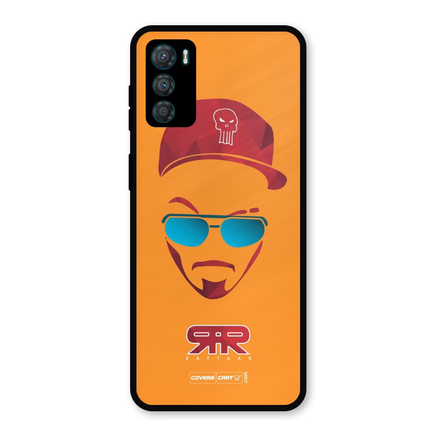 Raftaar Orange Metal Back Case for Moto G42