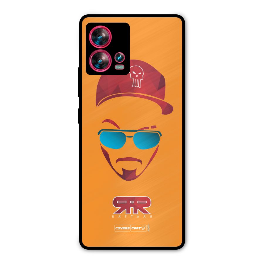 Raftaar Orange Metal Back Case for Motorola Edge 30 Fusion