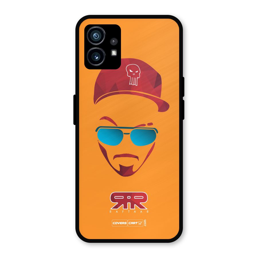 Raftaar Orange Metal Back Case for Nothing Phone 1