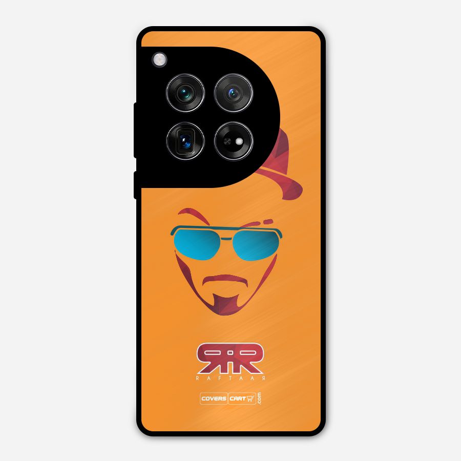 Raftaar Orange Metal Back Case for OnePlus 12
