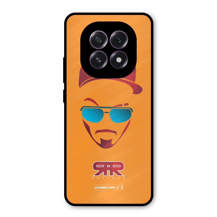 Raftaar Orange Metal Back Case for Oppo F29