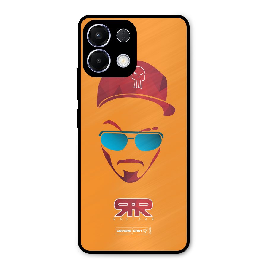 Raftaar Orange Metal Back Case for Oppo K13