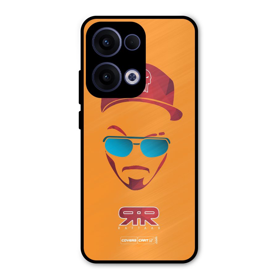 Raftaar Orange Metal Back Case for Oppo Reno13