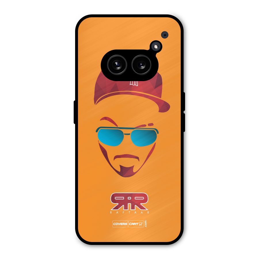 Raftaar Orange Metal Back Case for Nothing Phone 2a