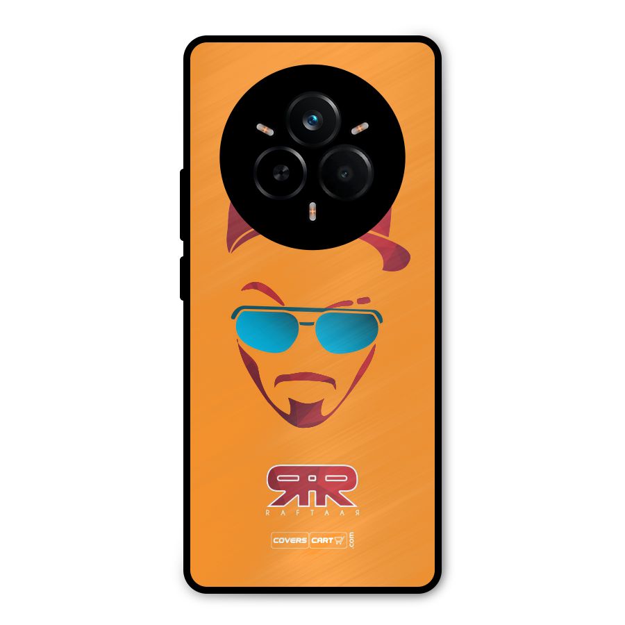 Raftaar Orange Metal Back Case for Realme 14 Pro Plus