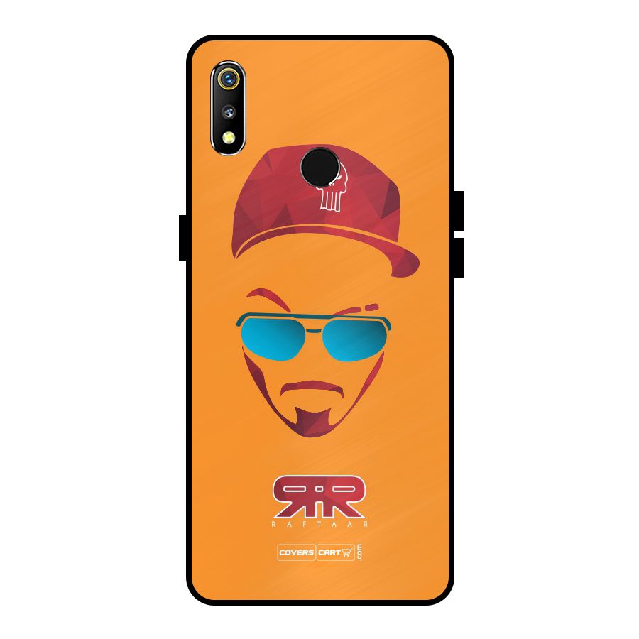Raftaar Orange Metal Back Case for Realme 3i